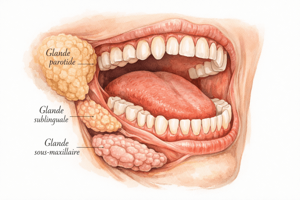 illustration-de-la-bouche-humaine-avec-les-principales-glandes salivaires(mastication et digestion)